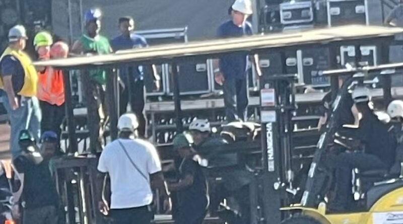 Trabalhador morre na montagem do palco para show de Shakira