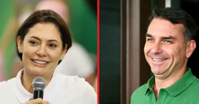 PL discute substituir Flávio Bolsonaro por Michelle na disputa presidencial