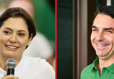 PL discute substituir Flávio Bolsonaro por Michelle na disputa presidencial