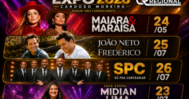 PMCM divulga oficialmente atrações da EXPO 2026 PMCM divulga oficialmente atrações da EXPO 2026
