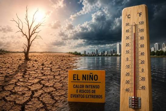 Estudo prevê até 13,3 mil mortes no Brasil com calor do Super El Niño Estudo prevê até 13,3 mil mortes no Brasil com calor do Super El Niño